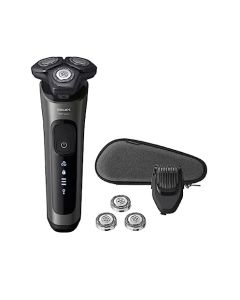 Philips Rasuradora Eléctrica en Húmedo y Seco con Tecnología SkinIQ y Cabezales De Repuesto Series 6600