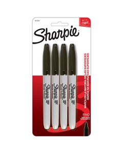 Sharpie Marcador Punta fina, Marca en la Mayoria de las Superficies, Color Negro TjX4, B00ZDH8YNK