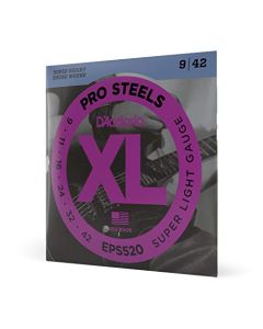 D'Addario EPS520 XL ProSteels Super Light (.009-.042) Electric Guitar Strings