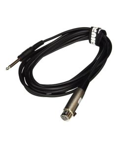 Shure C15AHZ Cable de 15 pies con enchufe de teléfono de 1/4 pulgadas en el extremo del equipo