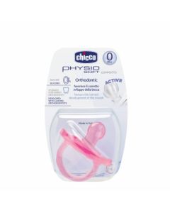 Chicco Physio Soft Chupete De Silicona, A Partir De 0 Meses, Color Rosa