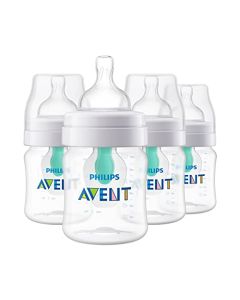 Philips Avent Biberones anticólicos, 4 onzas, paquete de 4, transparente, SCY701/04