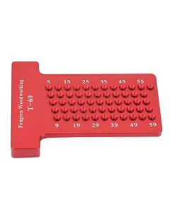 Carpintería Scriber Regla tipo T Aleación de Aluminio Medidor de Agujeros Herramienta de Marcado de Carpintero(Rojo)