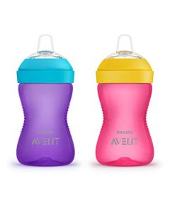 Philips AVENT My Grippy Spout vaso, 1 oz, 2 pk, rosa/morado, SCF801/22