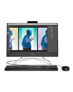 HP All-in-One 22-dd2014la, Desktop, PC, Intel Pentium Silver, 8GB RAM, 256GB SSD, FHD 21.5", Windows 11 Home, Garantía México, Negro