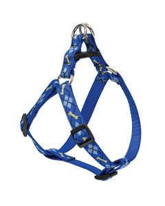 LupinePet Originals 3/4" Dapper Dog Step In Dog Harness, Azul Royal, 3/4" by 15"-21" Girth