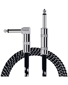 Anpro 3M Instrument Cable, Guitar Cable Audio para Guitarra,Bajo,Teclado,Electríca 10ft 6.3mm 1/4 Derecho a Conectores de Forma L