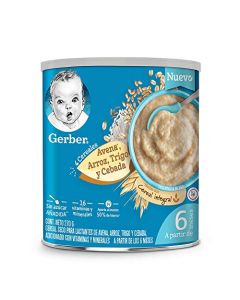 Cereal Infantil Gerber Etapa 2 4 Cereales Integral Lata 270g