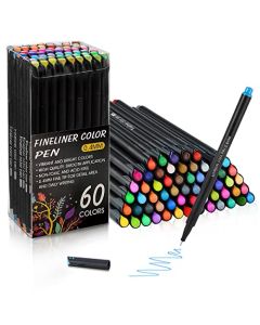 Plumones Punta Fina, E T EASYTAO Plumines 60 Colores, Marcadores punto fino de 0.4 mm, Rotuladores y Bolígrafos de Dibujo, para Escribir, Dibujar y Oficina