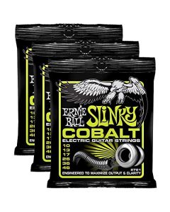 Ernie Ball 2721 Cobalt Regular Slinky 10-46 (paquete de 3)