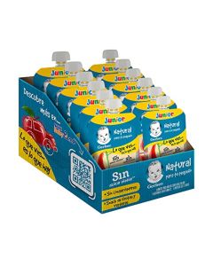 Papilla con Yogurt Gerber Junior Etapa 3 Manzana y Yogurt Pouch 110g Paquete 12