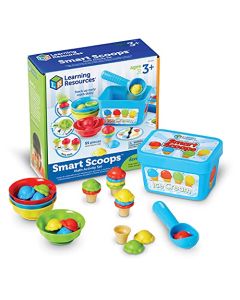 Learning Resources Smart Scoops Math Activity Set, Desarrolla Habilidades Matematicas Tempranas, Agrupa y Clasifica, 55 Piezas, para niños Mayores de 3 años