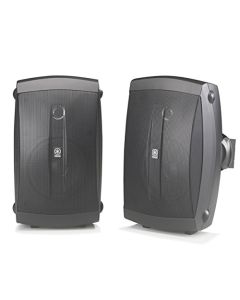 Yamaha NS-AW150BL - Altavoces de 2 vías para interiores y exteriores (par, negro) - con cable