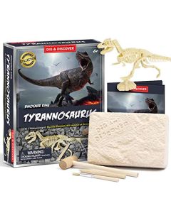 PowerKing Dinosaurio Fossil Dig Kit,Desenterra Fósiles Reales, Gran Ciencia Arqueología Regalo de Paleontología para Niños y Niñas, Juguetes de Excavación