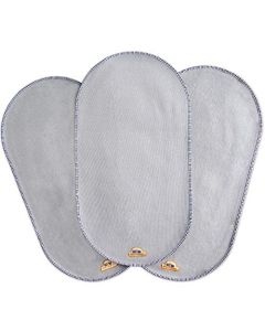 BlueSnail - Forro impermeable para cambiador (3 unidades, 35,5 x 60,5 cm), color gris