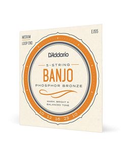 D'Addario EJ55 Ej55 Tamaño Mediano de Pared para Cuerdas - Bronce Fósforo