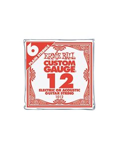 Ernie Ball níquel Plain único cuerdas para guitarra eléctrica .012 6-Pack