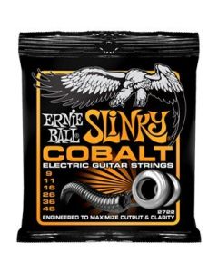 Ernie Ball Cuerdas guitarra electrica – Ernie Ball (2722) Slinky Cobalto Hybrid Color Naranja (Juego 009/0046)