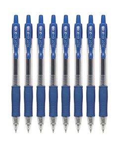 Pilot, G2 Premium - Bolígrafos de gel de punta extrafina de 0,5 mm, paquete de 8, color azul