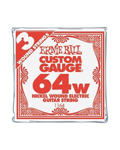 Ernie Ball níquel Wound Single Guitarra Cuerdas 3-Pack .064 Gauge 3-Pack