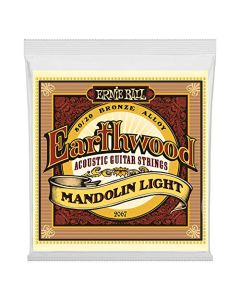 Ernie Ball Earthwood Light - Cuerdas para guitarra acústica y mandolina, bronce 80/20, extremo de aro, calibre 9-34