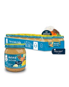 Papilla Gerber Gourmet Etapa 4 Res, Verduras y Arroz 250g Paquete de 12