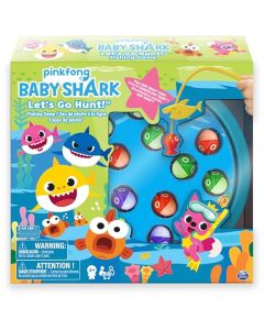 Spin Master - Juego de Pescar Vamos de Caza de Pinkfong Baby Shark, Reproduce la canción de Baby Shark