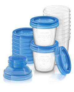 Philips AVENT Breast Milk Storage Cups, 6 Ounce (Pack of 10)