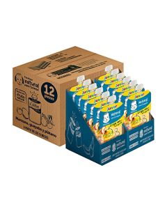 Papilla Gerber Pouch Manzana Guayaba Plátano Etapa 4 120g Paquete de 12