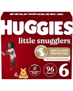 Pañales de bebé tamaño 6, 96 quilates, Huggies Little Snugglers