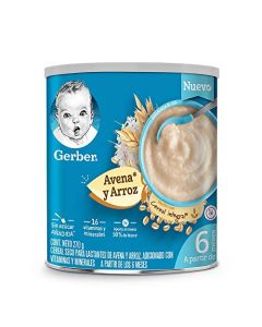 Cereal Infantil Gerber Etapa 2 Arroz y Avena Integral Lata 270g
