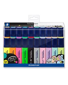 STAEDTLER 364 WP20 Textsurfer Classic Highlighter - Surtido de colores neón y pastel (paquete de los 20 colores)