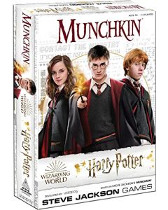 USAOPOLY Juego de Mesa Munchkin Harry Potter | Regalo Oficial de Harry Potter | Obra de Arte de Harry Potter Movies | Juego Coleccionable de Steve Jackson's Munchkin