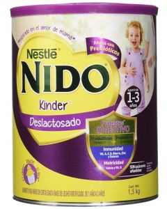 Alimento Para Niños de Corta Edad Nido Kinder 1+ Deslactosado 1.5kg