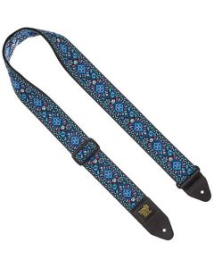 Ernie Ball - Correa para guitarra, jacquard, diseño floral azul (Indigo Orchid)