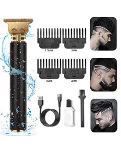 Sendowtek Cortadora de Cabello para Hombre Hair Trimmer Recortadora de Cabello Inalambrica Electric Shaver Máquina Cortapelo Eléctrica Recargable USB Kit de Afeitador Eléctrica y Barbero Eléctrico con 4 Limitación de Peines