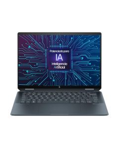 HP Laptop Spectre x360 14-eu0000la, Intel Core Ultra 7, 32 GB RAM, 1 TB SSD, Pantalla OLED (2880x1800), 14", Windows 11 Home, Teclado en Español, Garantía México, Azul Pizarra