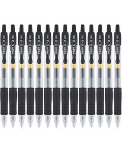 Pilot, G2 Premium - Bolígrafos de gel de punta extrafina de 0,5 mm, paquete de 14, color negro