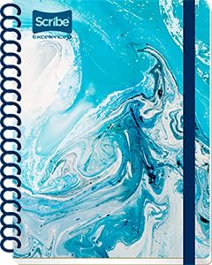 Scribe, EXCELLENCE T, Cuaderno Espiral Sencillo Book de Pasta Dura, Raya de 100 Hojas (Diseño de Portada Aleatoria)