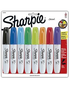 Marcador Perm.P/Cincel Sharpie Chisel Bl/8 Surtido Blister