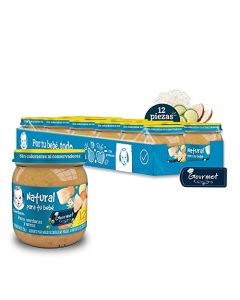 Papilla Gerber Gourmet Etapa 4 Pavo, Verduras y Arroz 250g Paquete de 12