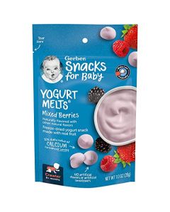 Gerber Graduates Yogurt Melts Mixed Berry, Snack para bebé, 1 oz (28g)