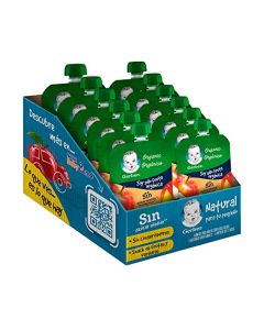Papilla Gerber Orgánico Pouch Etapa 2 Mango, Manzana, Pera 100g Paquete 12