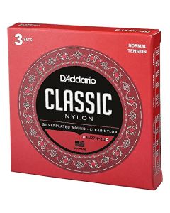 D'Addario EJ27N 3 Pack Student Nylon Classical Guitar Strings, Normal Tension
