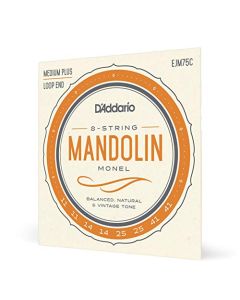D'Addario Mandolin Monel Set, Medium Plus, 11-41 (EJM75C)