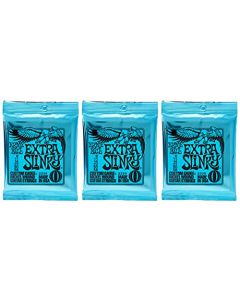 Ernie Ball Extra Slinky - Cuerdas para guitarra (paquete de 3) (2225 x 3)