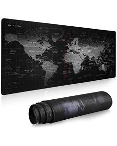 Alfombrilla para Ratón XXL Profesional (800 x 300 x 3 mm). Easytao Mousepad de Escritorio Grande, Impermeable y Antideslizante, para Gamer, Empleado, Ordenador, PC, Laptop (Mapa)