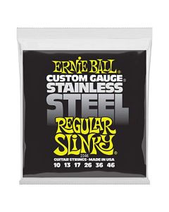 Ernie Ball Regular Slinky - Cuerdas para guitarra eléctrica, entorchado de acero inoxidable, calibre 10-46