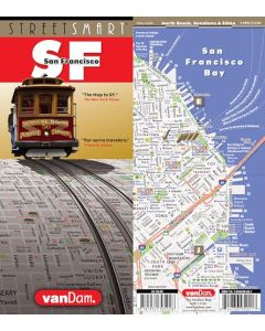 StreetSmart San Francisco Map by VanDam – Laminated pocket size City Street map to SF, CA with all attractions, sights, museums, hotels, beaches & BART, MUNI, CalTrain Transit Info, 2018 Edition