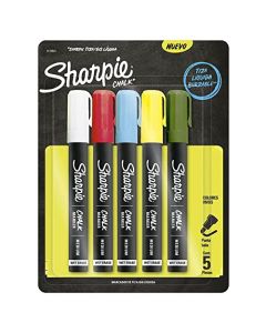 Marcadores de Tiza Líquida Borrable Sharpie Chalk 5 Colores